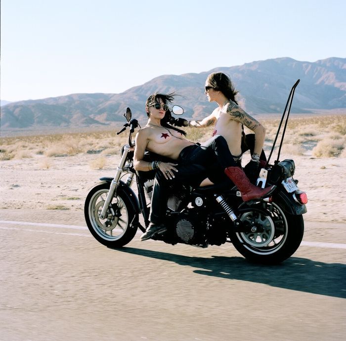 Girls on a motorcycle in Handan