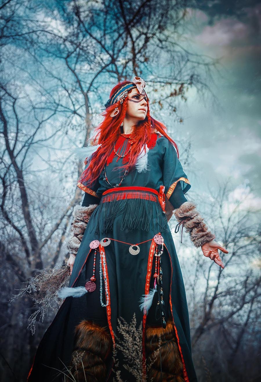 Girls in Slavic costumes underwear in Handan